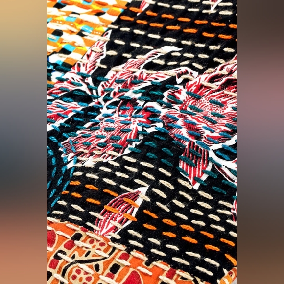 Boho Chic - Hand Stitched Patchwork Shoulder Bag - Fully Lined - Bohemian Style - Picture 7 of 9